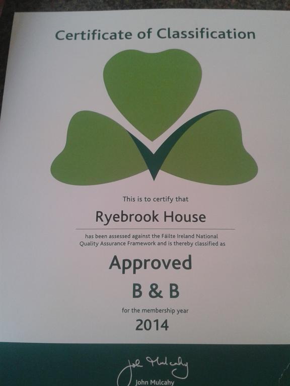Ryebrook House Bed & Breakfast Killarney Exterior foto